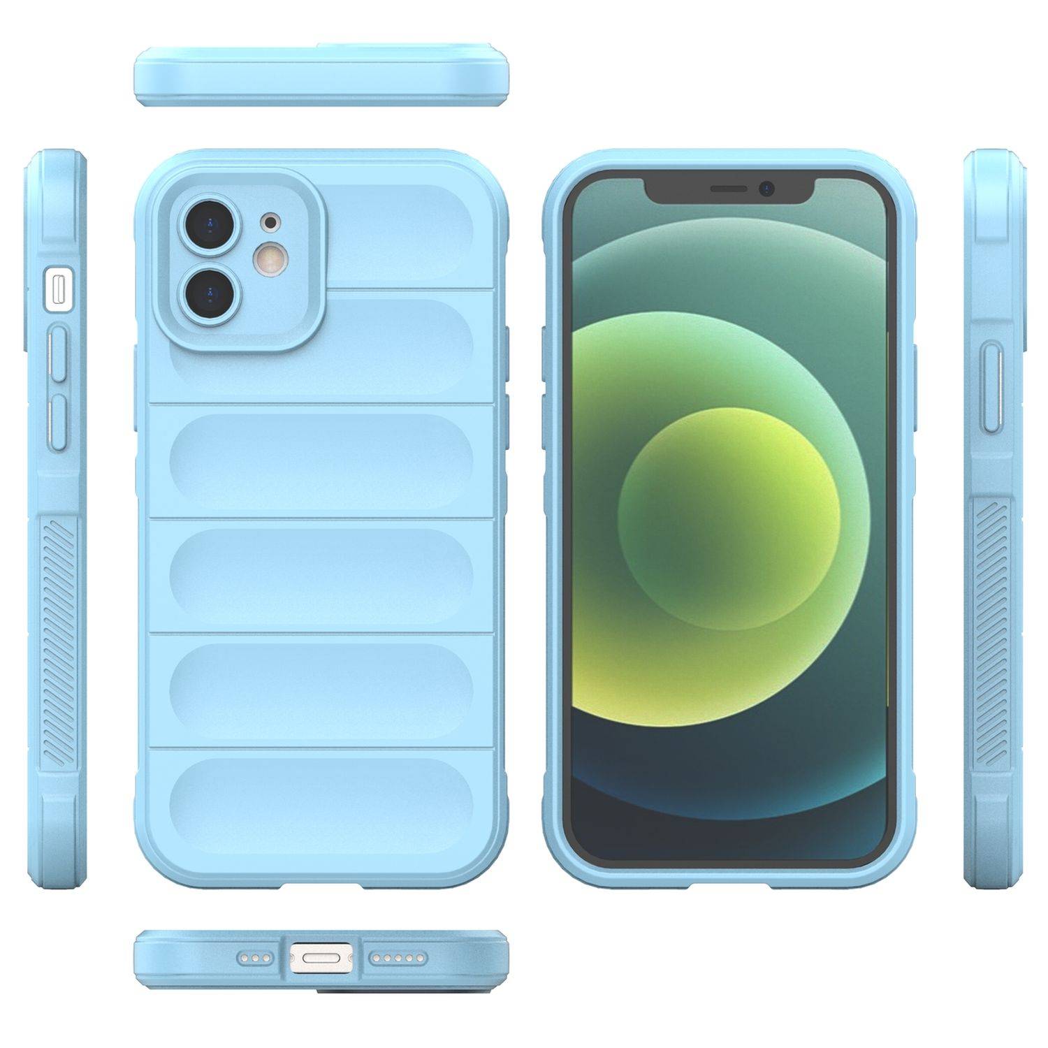 Magic Shield Case Bumper Cover Hülle Kameraschutz kompatibel mit Xiaomi Redmi Note 11 Hellblau
