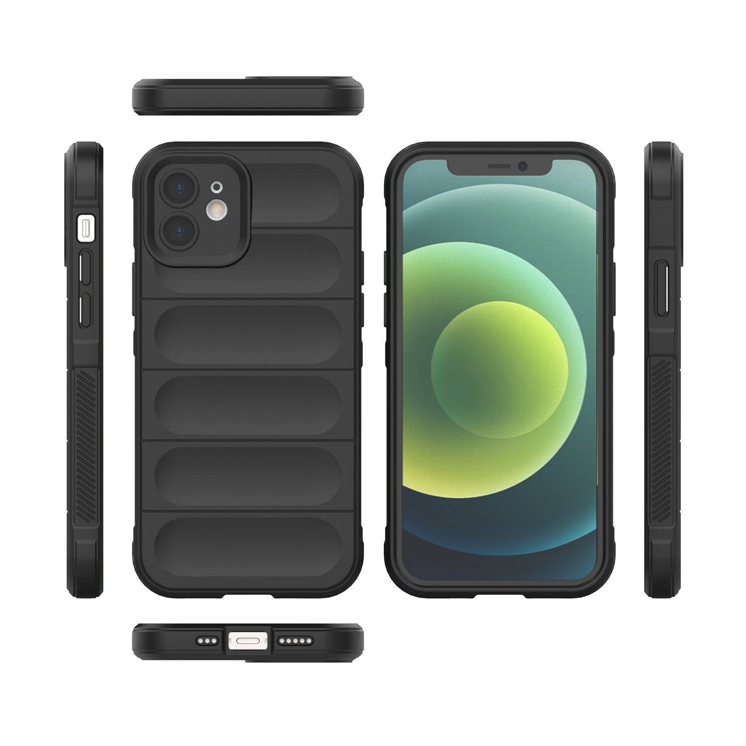 Magic Shield Case Bumper Cover Hülle Kameraschutz kompatibel mit iPhone 14 Plus Schwarz