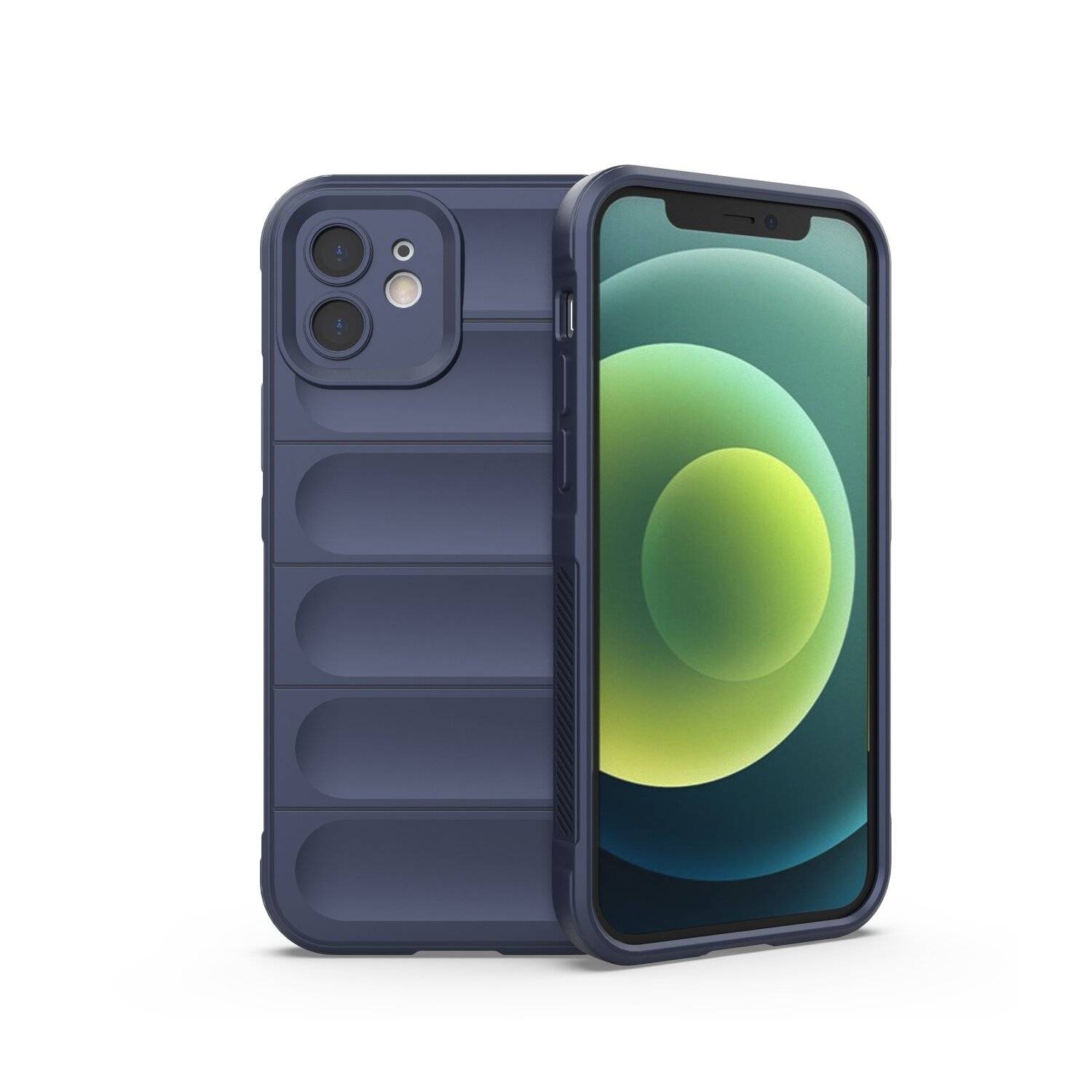 Magic Shield Case Bumper Cover Hülle Kameraschutz kompatibel mit iPhone 14 Plus Dunkelblau