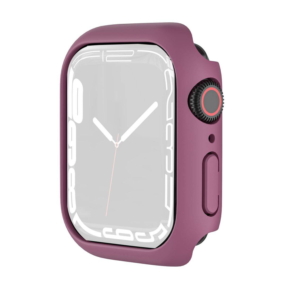 Für Apple Watch Serie 9 8 7 45mm Schock TPU Silikon Hülle Wein Rot