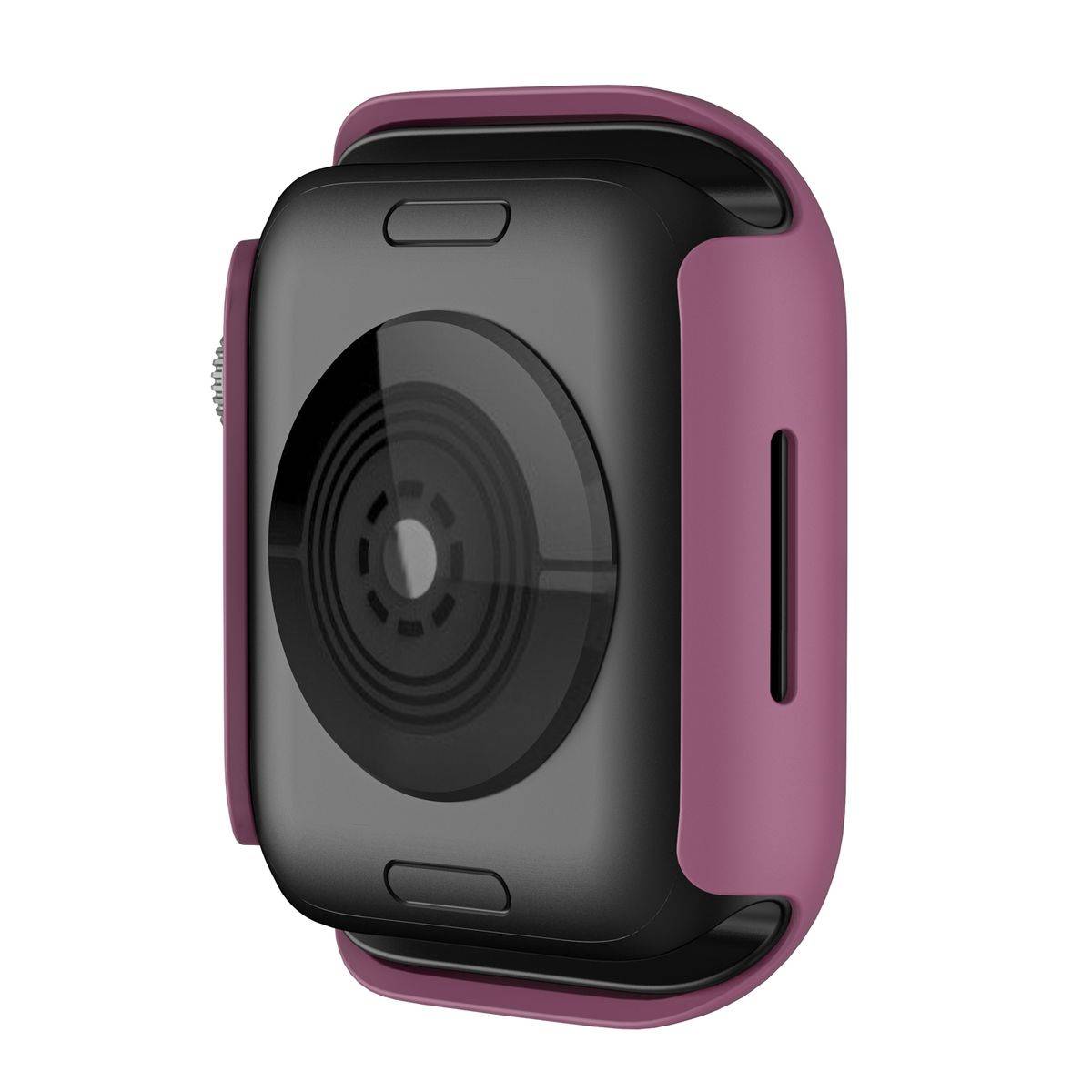 Für Apple Watch Serie 9 8 7 45mm Schock TPU Silikon Hülle Wein Rot
