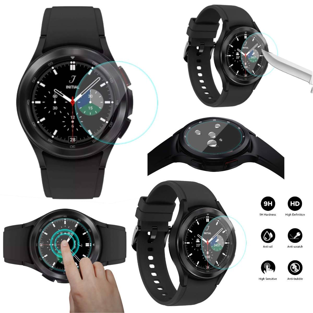 1x 0,26 mm H9 Hart Glas Schock Folie für Samsung Galaxy Watch 5 Pro Schutz Panzer Zubehör Glas Neu