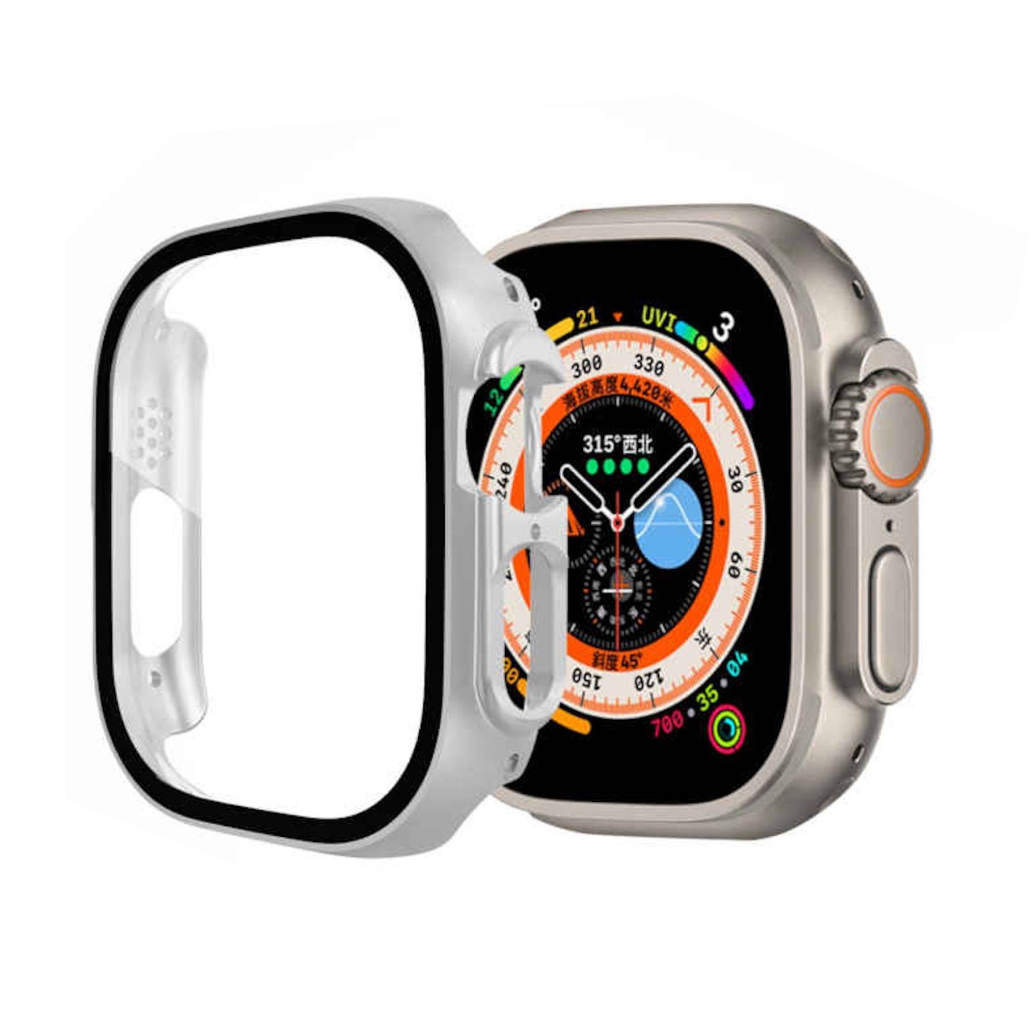 Smartwatch Hülle + 9H Schutzglas für Apple Watch Ultra 4 / 3 / 2 / 1 49mm Cover