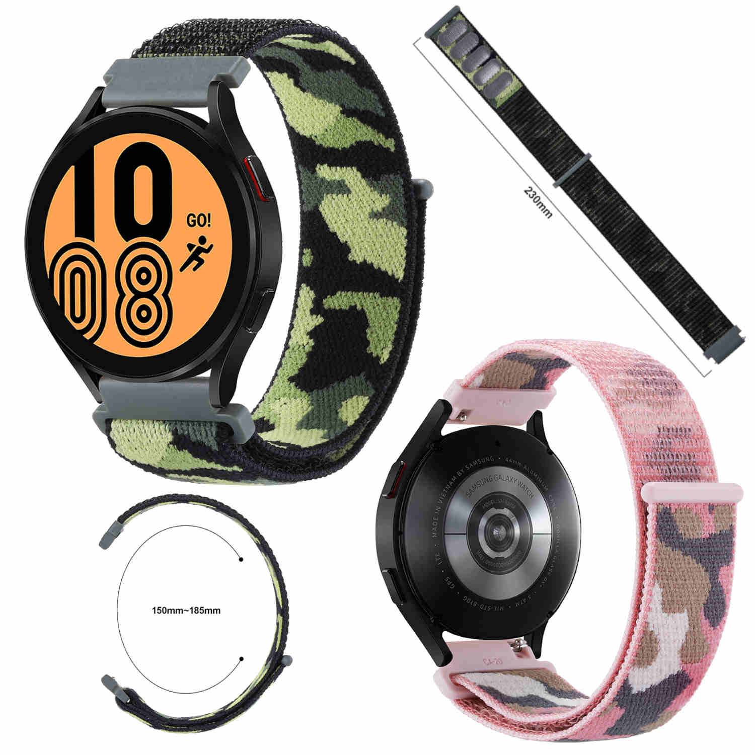 Für Samsung Galaxy Watch FE 6 5 4 Normal Pro Classic Nylon Armband