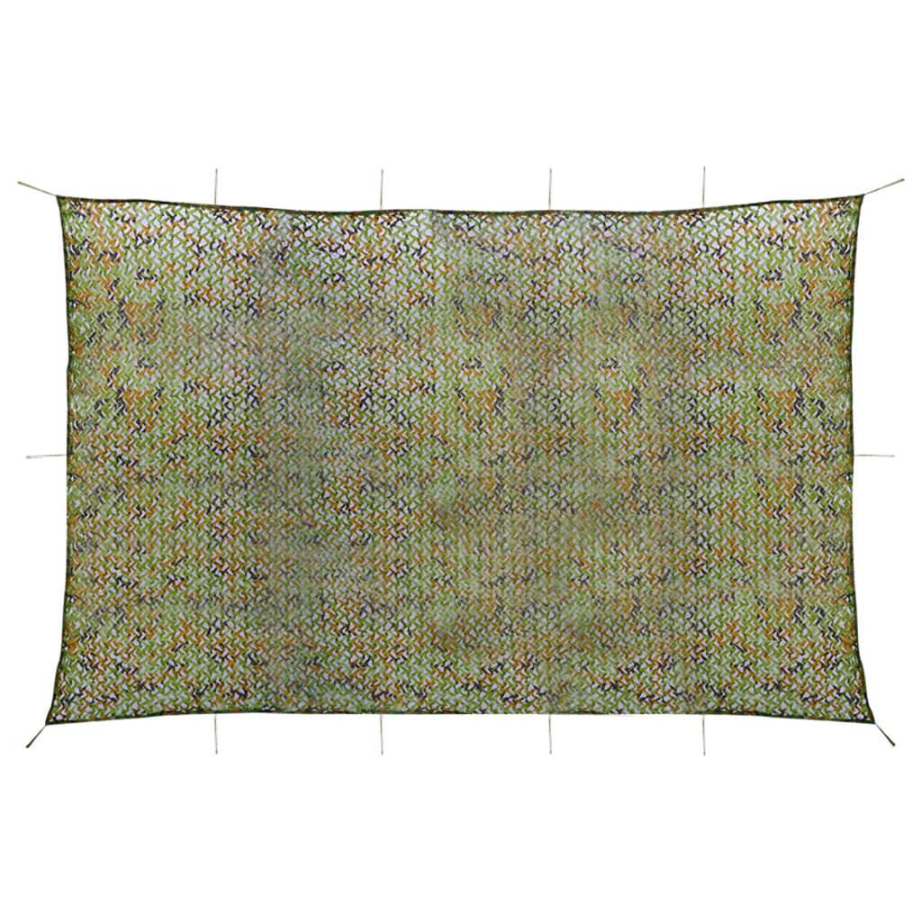 vidaXL Tarnnetz mit Aufbewahrungstasche 4x5 m Grün