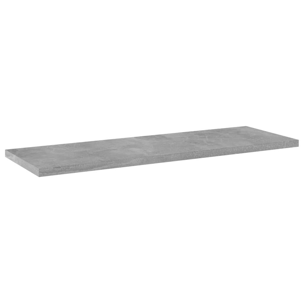 vidaXL Bücherregal-Bretter 4 Stk. Betongrau 60x20x1,5 cm Holzwerkstoff