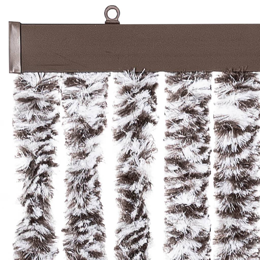 vidaXL Insektenschutz-Vorhang Braun und Beige 100x220 cm Chenille