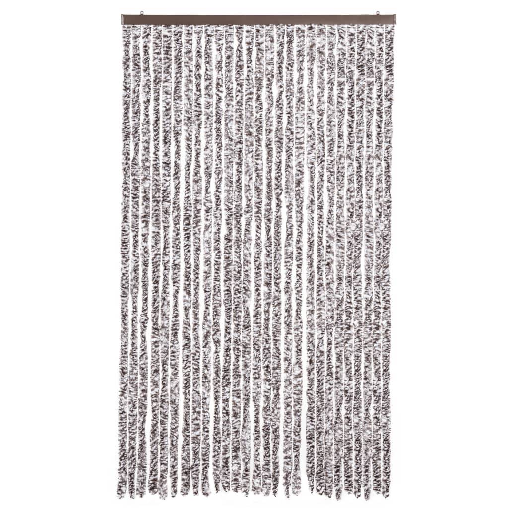 vidaXL Insektenschutz-Vorhang Braun und Beige 118x220 cm Chenille