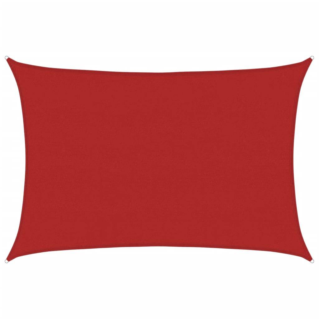 vidaXL Sonnensegel 160 g/m² Rot 5x7 m HDPE