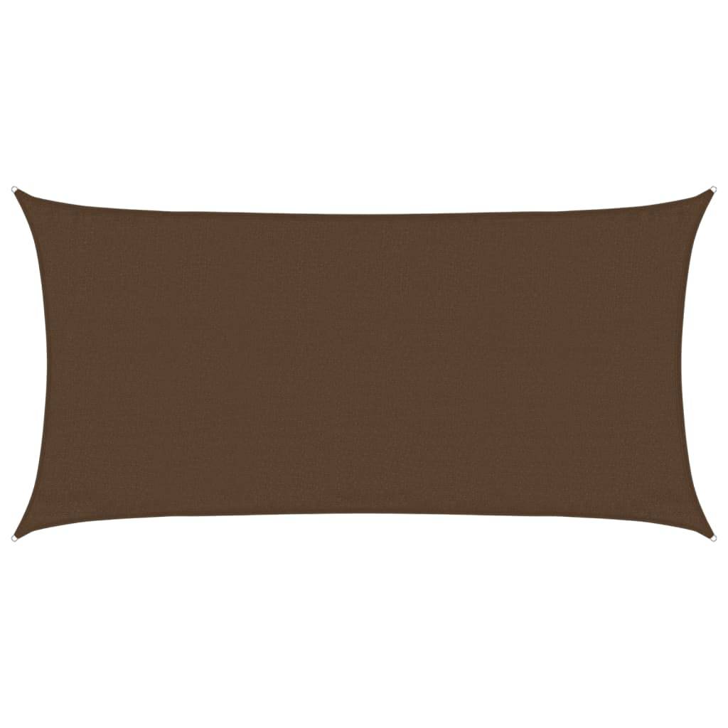 vidaXL Sonnensegel 160 g/m² Braun 3x6 m HDPE