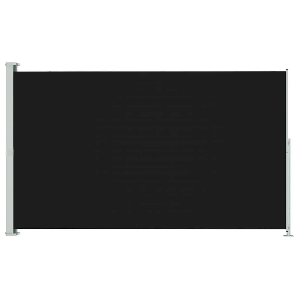 vidaXL Seitenmarkise Ausziehbar 180x300 cm Schwarz