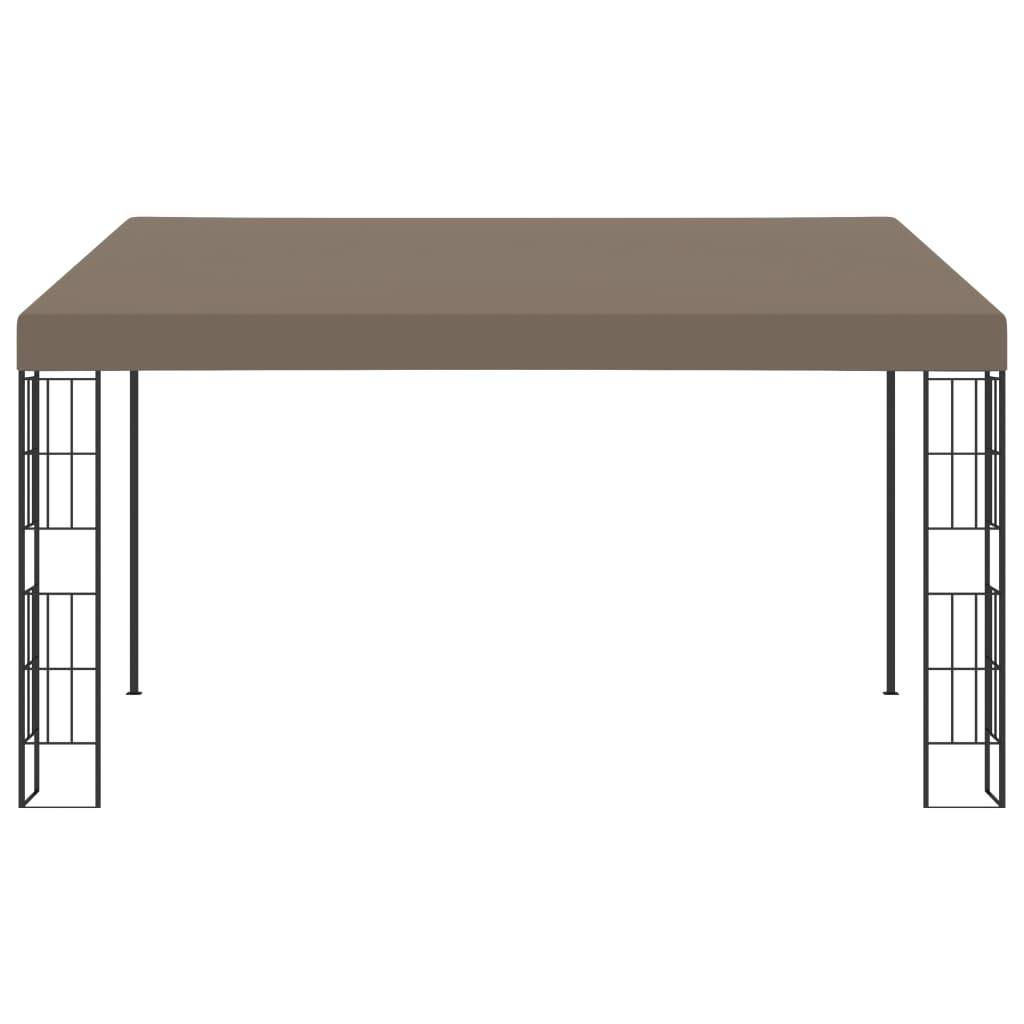 vidaXL Wand-Pavillon 4x3 m Taupe Stoff