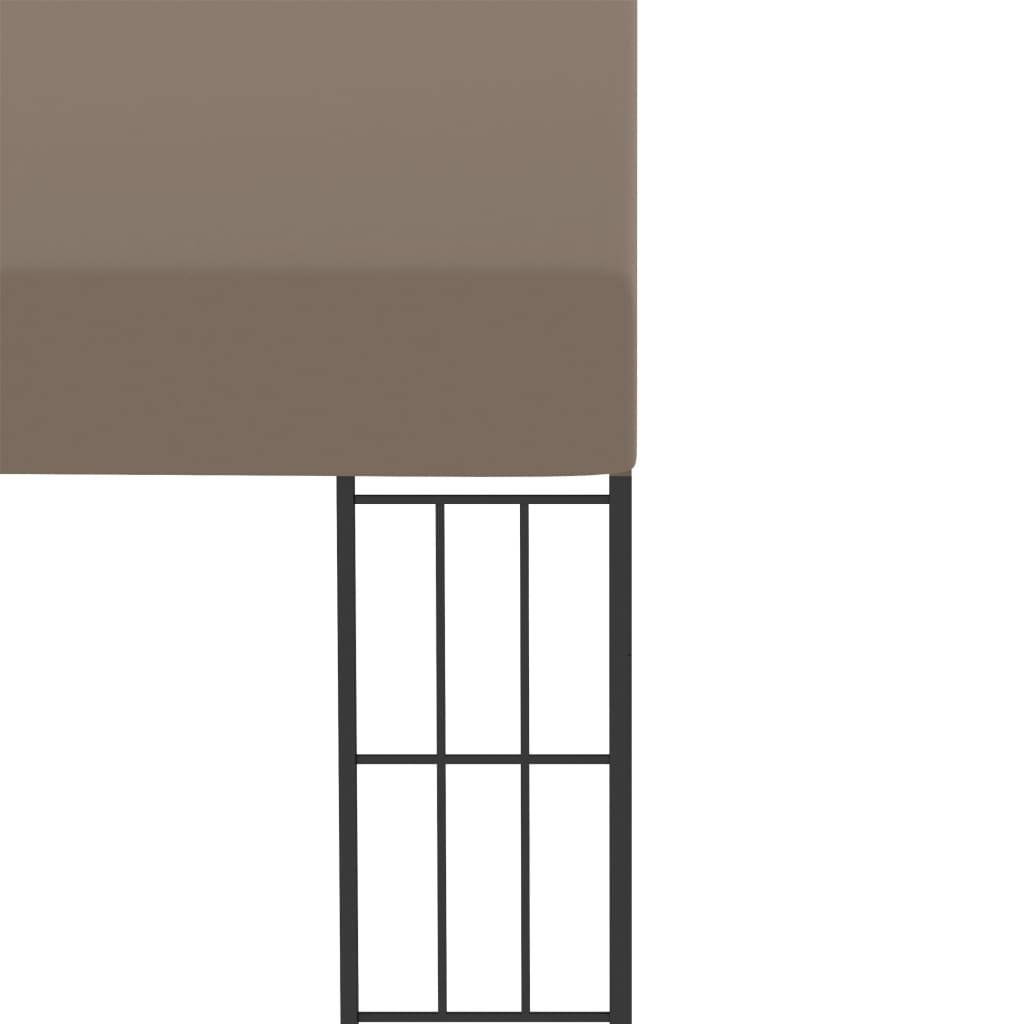 vidaXL Wand-Pavillon 4x3 m Taupe Stoff