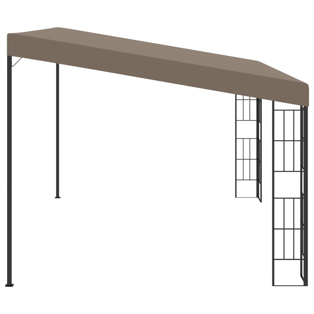 vidaXL Wand-Pavillon 4x3 m Taupe Stoff
