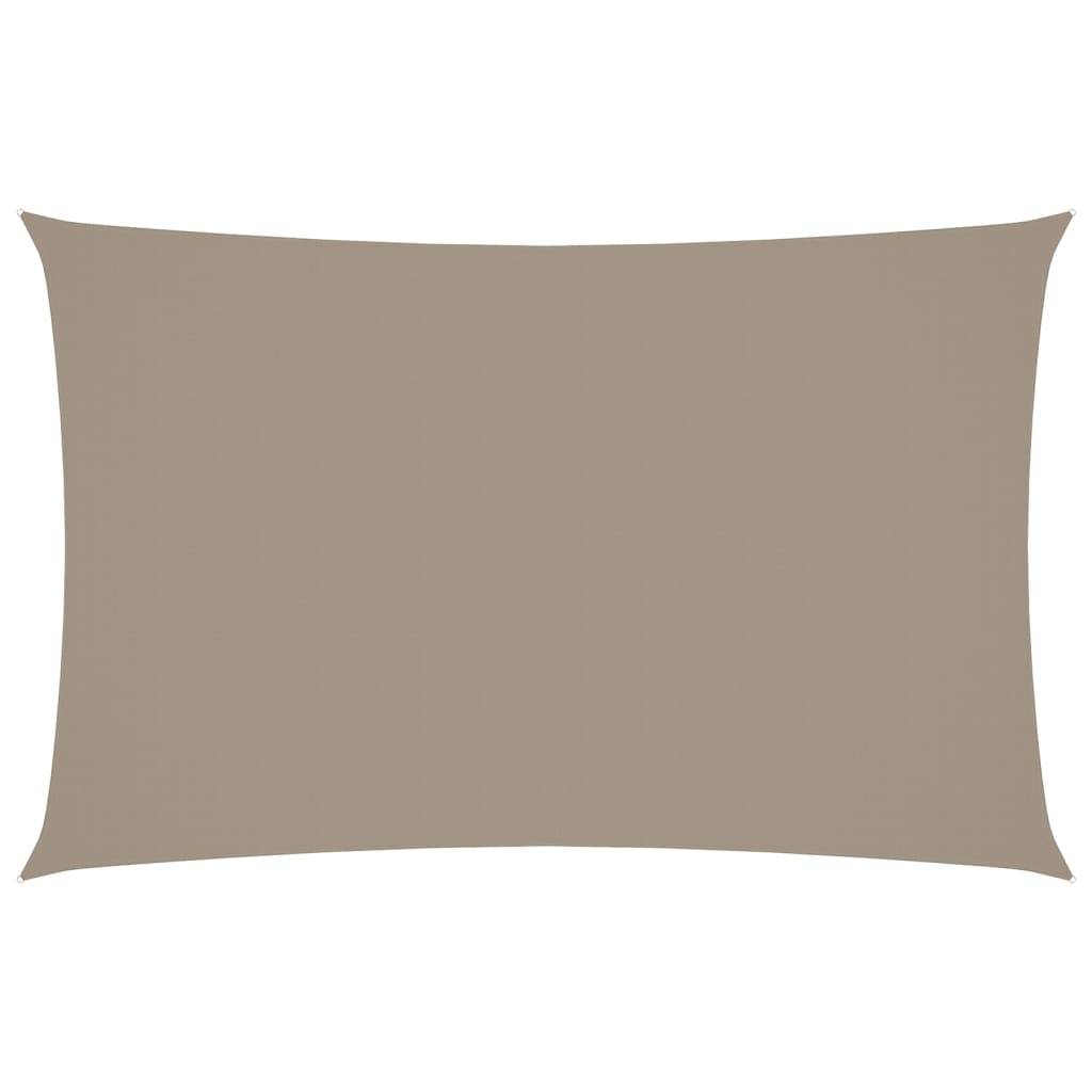 vidaXL Sonnensegel Oxford-Gewebe Rechteckig 5x8 m Taupe