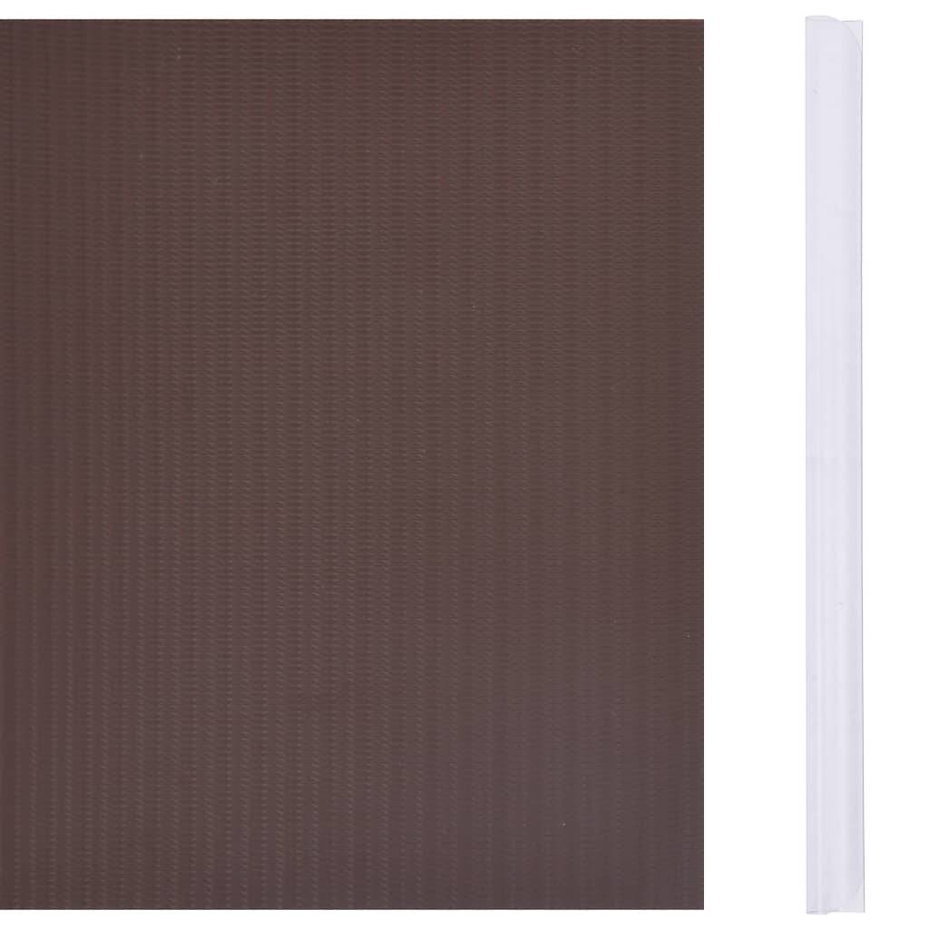 vidaXL Garten-Sichtschutz PVC 70x0,19 m Braun