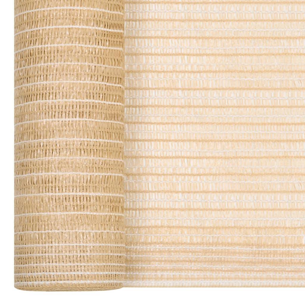 vidaXL Zaunblende Beige 1x25 m HDPE 75 g/m²