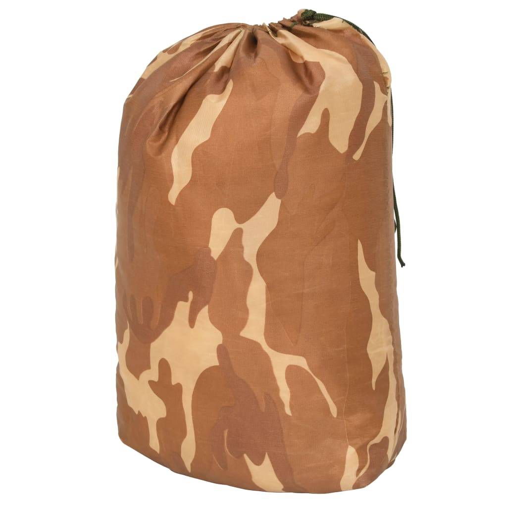vidaXL Tarnnetz mit Aufbewahrungstasche 600x414 cm Sandfarbe