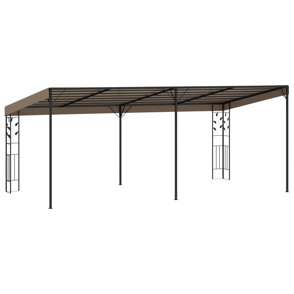 vidaXL Wand-Pavillon 6x3x2,5 m Taupe
