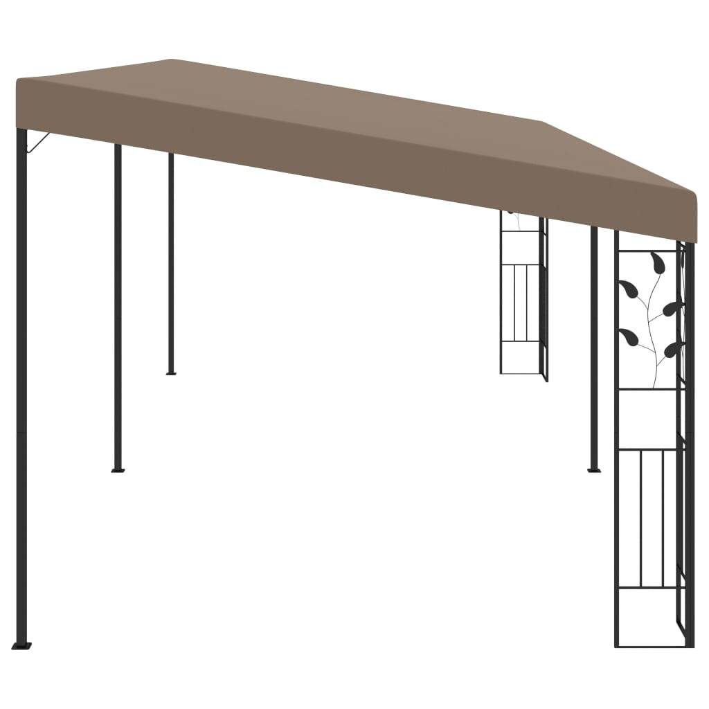 vidaXL Wand-Pavillon 6x3x2,5 m Taupe
