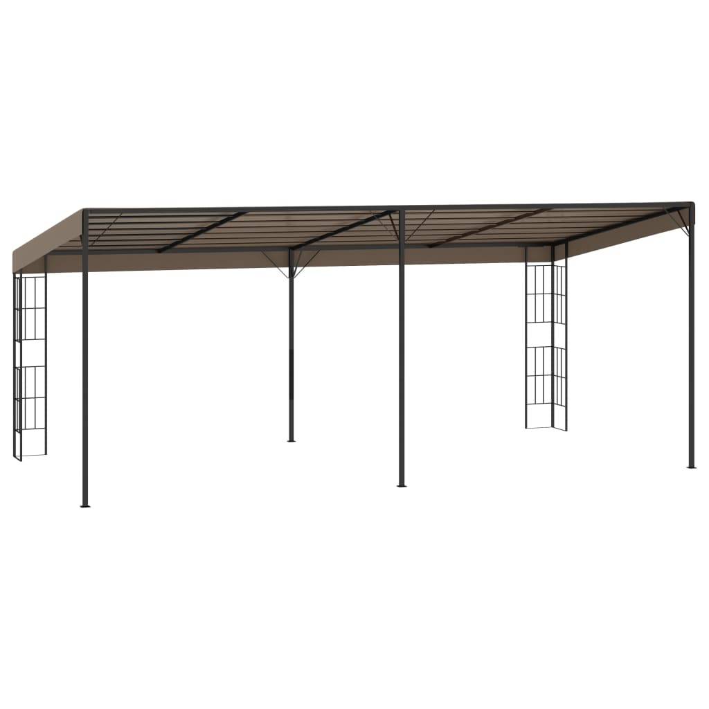 vidaXL Wand-Pavillon 6x3 m Taupe Stoff