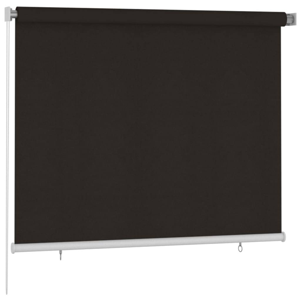 vidaXL Außenrollo 180x140 cm Braun HDPE