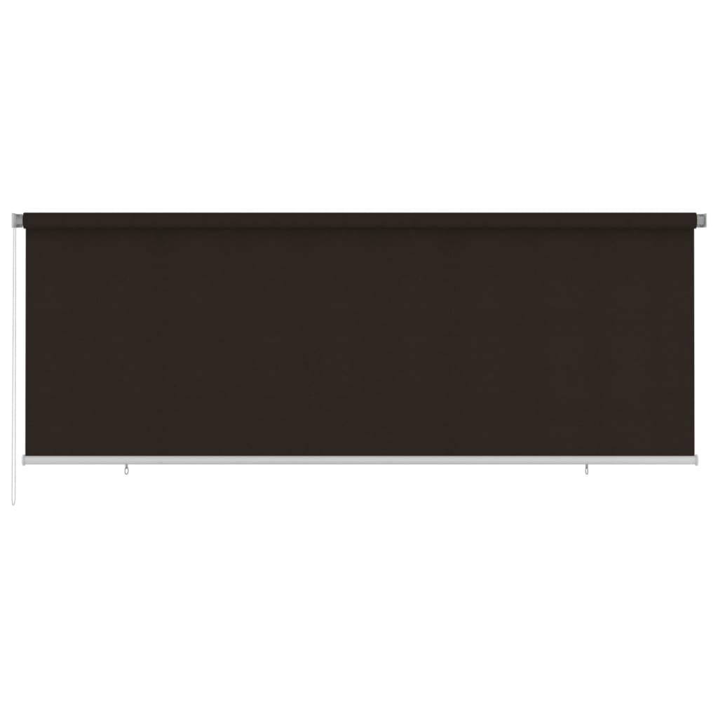vidaXL Außenrollo 400x140 cm Braun HDPE