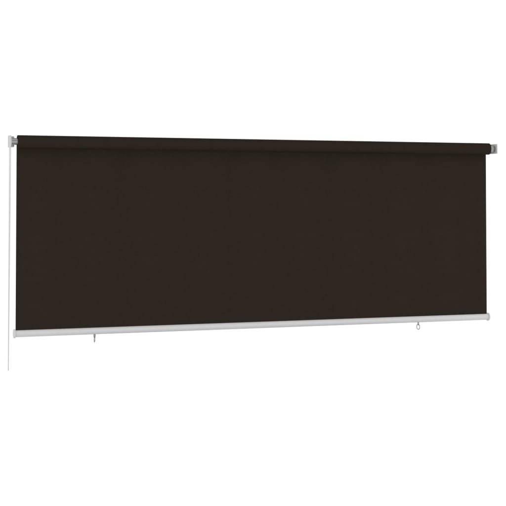 vidaXL Außenrollo 400x140 cm Braun HDPE