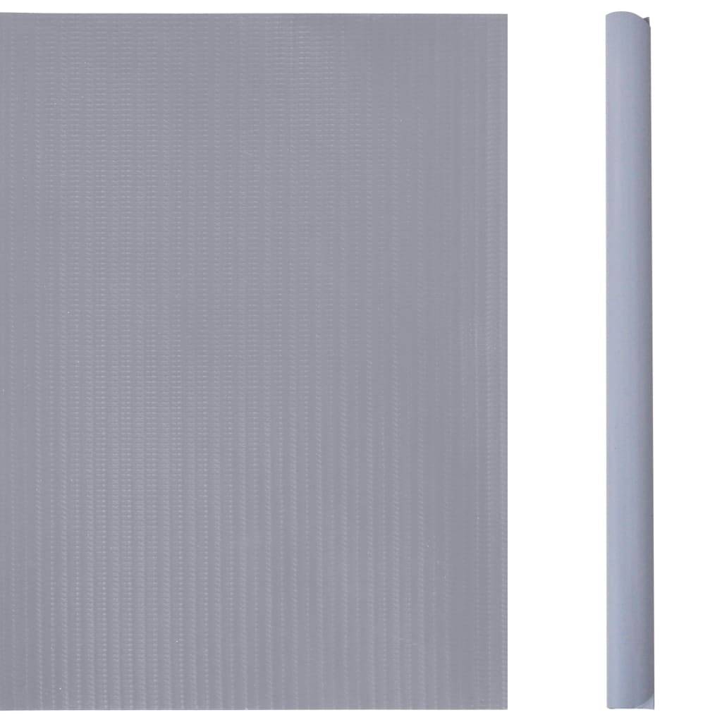 vidaXL Garten-Sichtschutz 4 Stk. PVC 35x0,19 m Matt-Hellgrau
