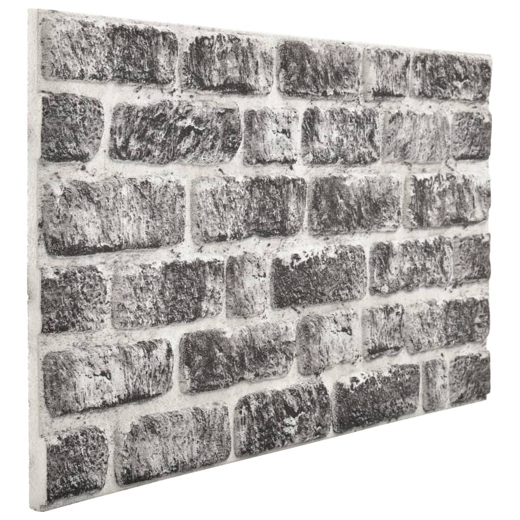vidaXL 3D-Wandpaneele 10 Stk. Dunkelgrau Backstein-Optik EPS