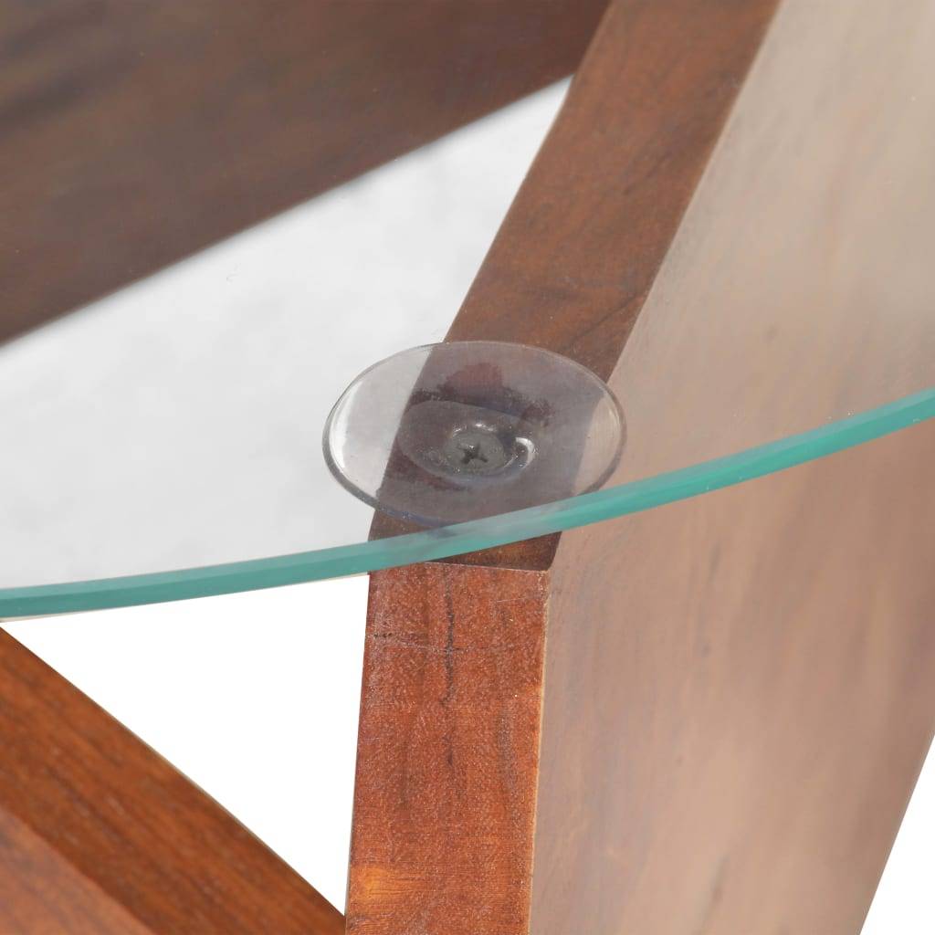 vidaXL Couchtisch 60 cm Massivholz Akazie