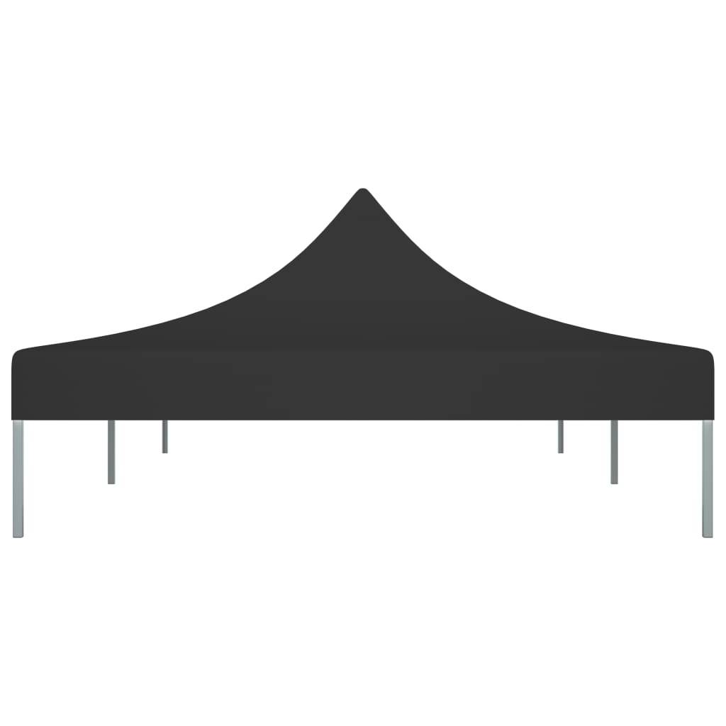 vidaXL Partyzelt-Dach 6x3 m Schwarz 270 g/m²