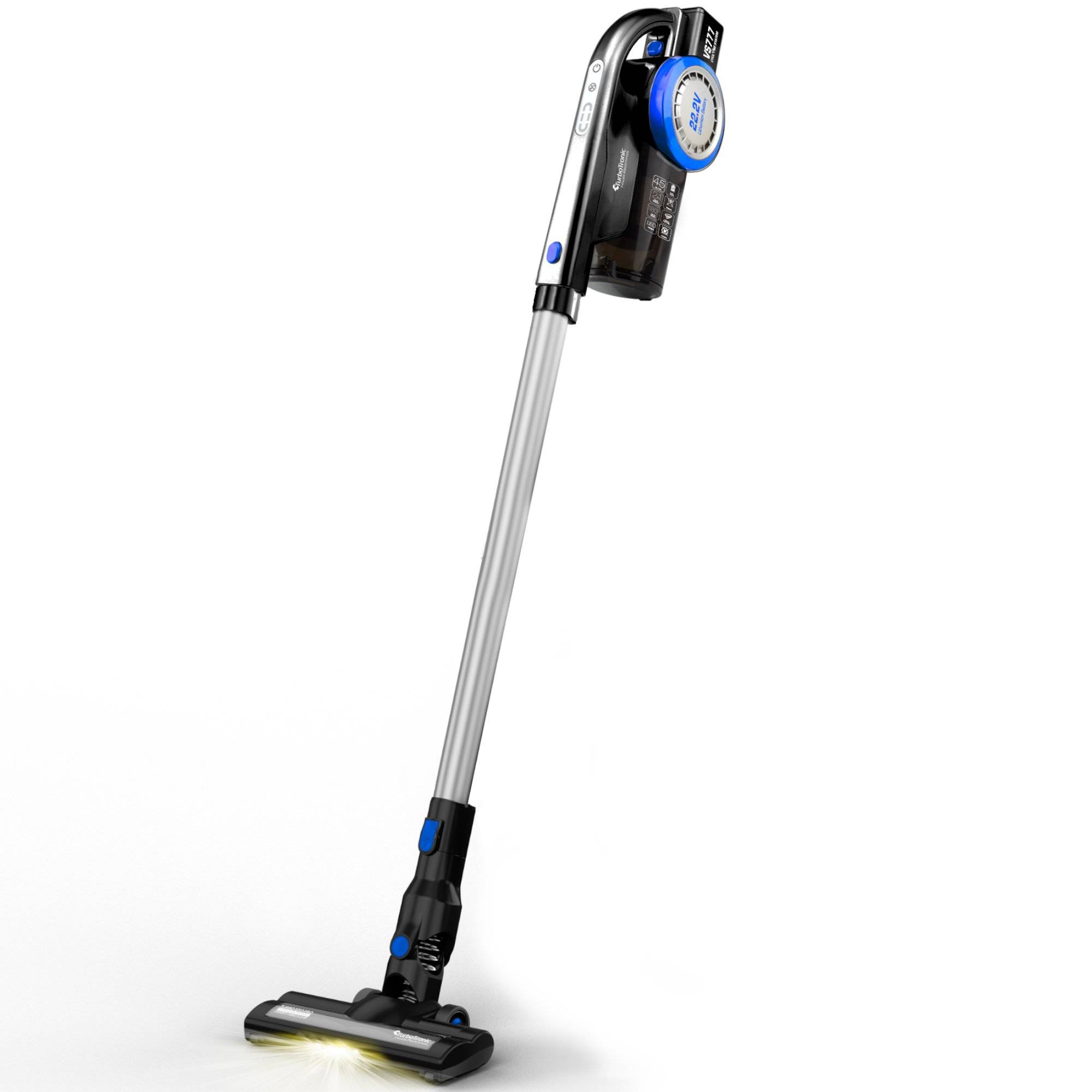 Akku-Staubsauger kabellos 2in1 Handstaubsauger beutellos Wandhalterung LED-Licht