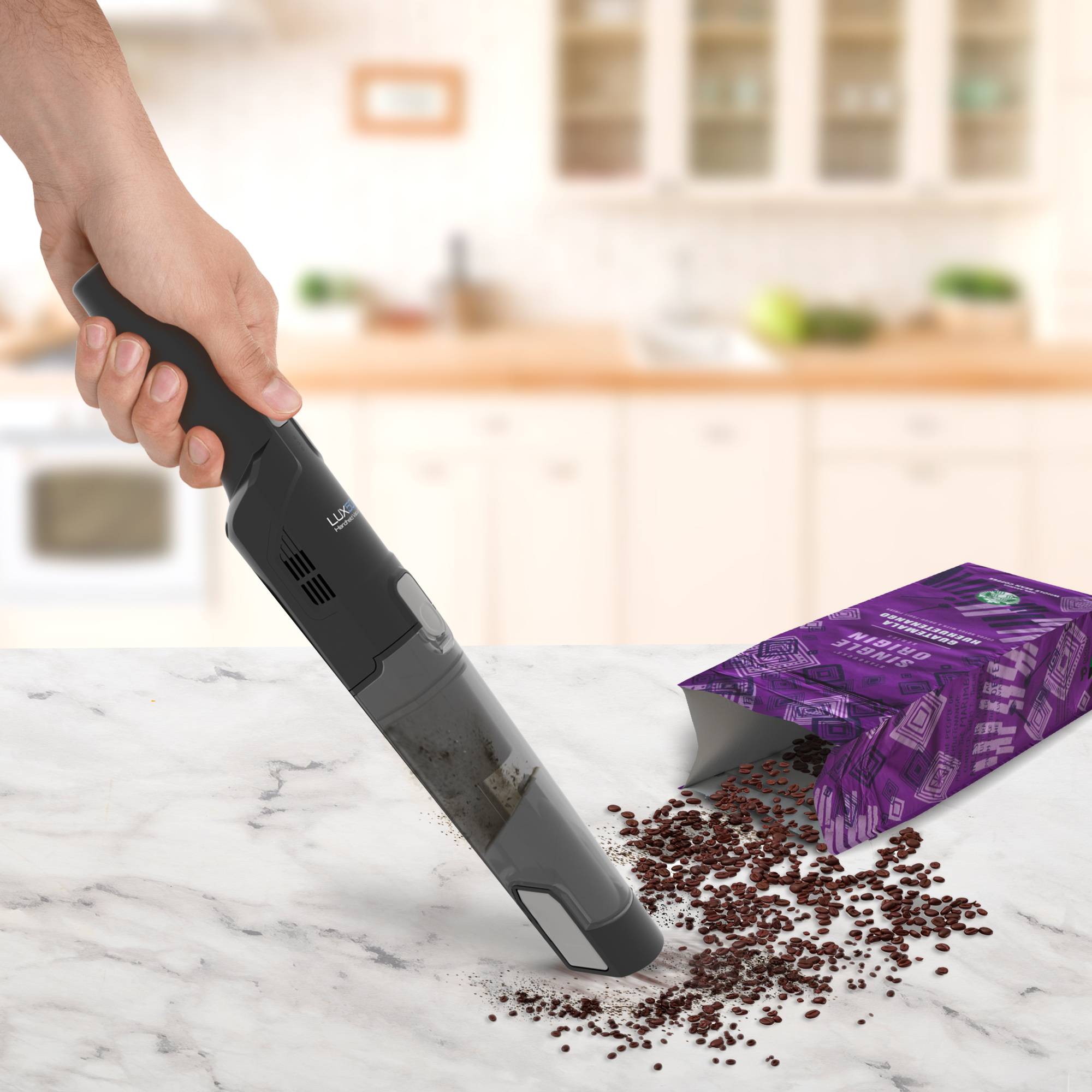 Handstaubsauger, 90 W beutelloser Akku Handsauger, Dockingstation, 2 Saugstufen