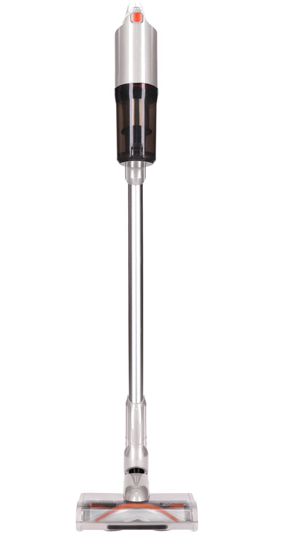 Akku-Staubsauger kabellos 2in1 Handstaubsauger beutellos Wandhalterung LED-Licht silber