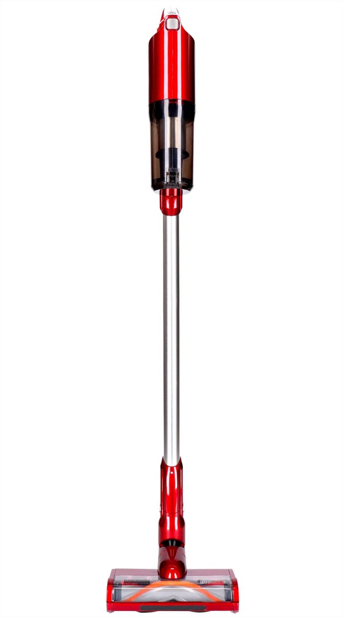 Akku-Staubsauger kabellos 2in1 Handstaubsauger beutellos Wandhalterung LED-Licht rot