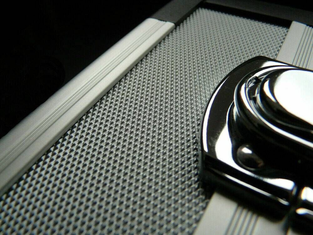 FAMEX 702-L Alu Werkzeugkoffer leer ohne Werkzeug - Robuster Koffer aus Aluminium