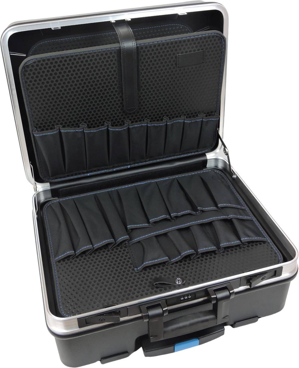 Werkzeug-Trolley ABS Hart-Schalenkoffer - Größe 36L mit 2 Werkzeugpaletten - leer - FAMEX 600-L