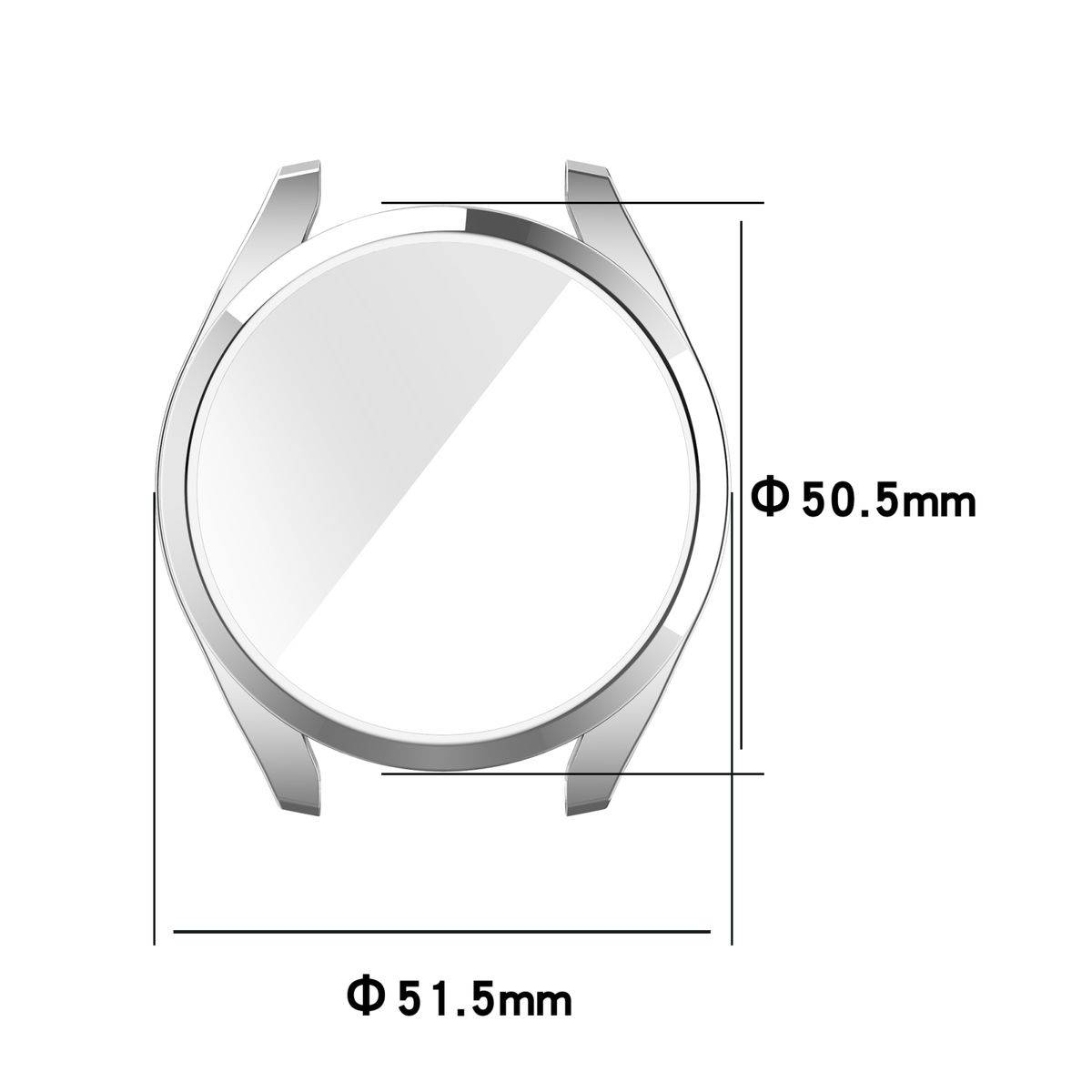 Für Huawei Watch 3 Pro Uhr 360 Grad Schock TPU Silikon Hülle Tasche Etuis Transparent