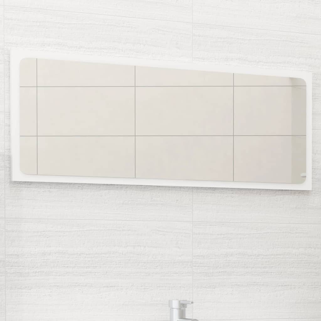 vidaXL Badspiegel Weiß 90x1,5x37 cm Holzwerkstoff