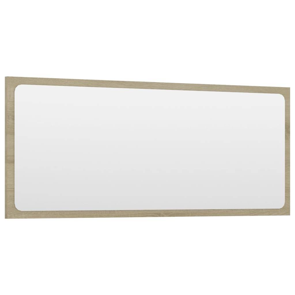 vidaXL Badspiegel Sonoma-Eiche 90x1,5x37 cm Holzwerkstoff