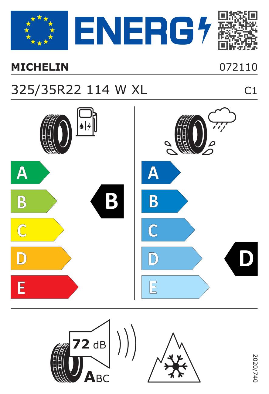 Michelin Pilot Alpin 5 ( 325/35 R22 114W XL, SUV )