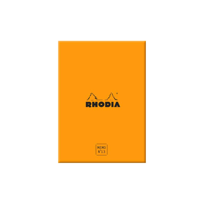 RHODIA Memoblock No. 13, 115 x 160 mm, kariert, orange