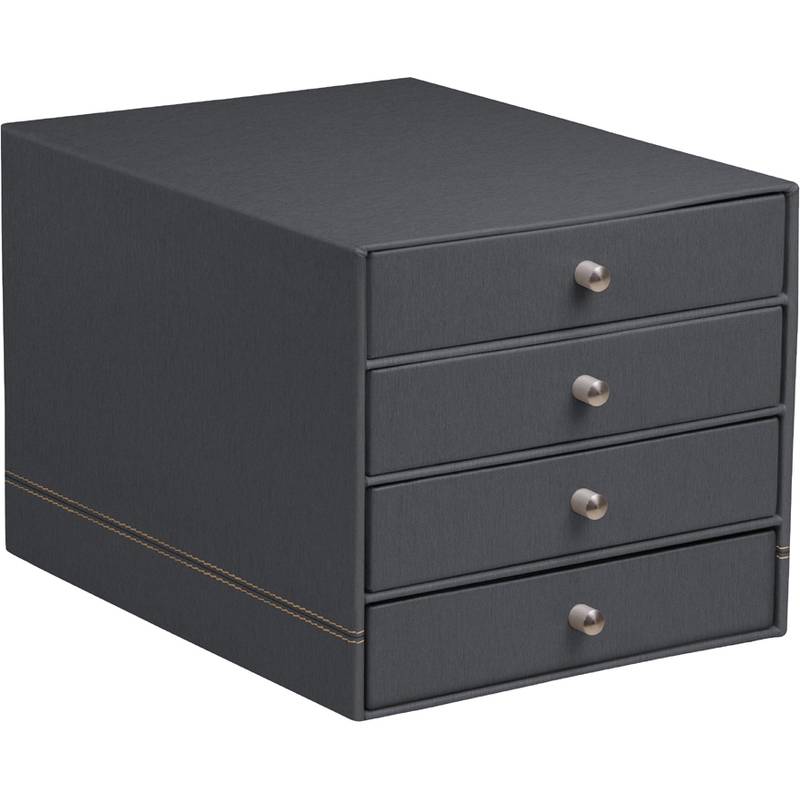 RHODIA Schubladenbox RHODIARAMA, 4 Schübe, titan