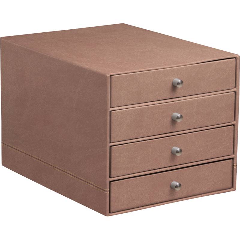 RHODIA Schubladenbox RHODIARAMA, 4 Schübe, rosenholz