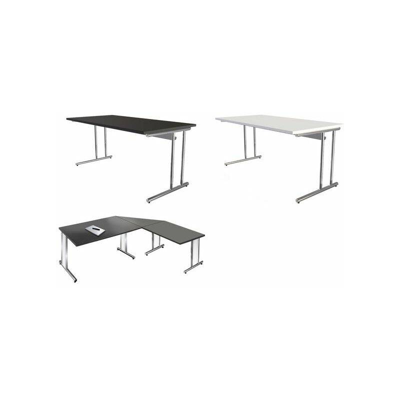 kerkmann Schreibtisch ARTLINE, (B)1.600 mm, anthrazit