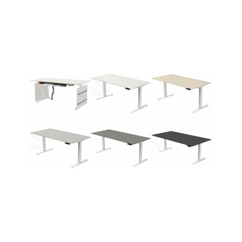 kerkmann Sitz-Steh-Schreibtisch Move 3, (B)2.000 mm, grau