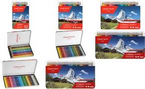 CARAN D'ACHE Buntstifte PRISMALO Aquarelle, 80er Metalletui aus Zedernholz, hexagonaler Schaft, Minenstärke: 3.0 mm,
