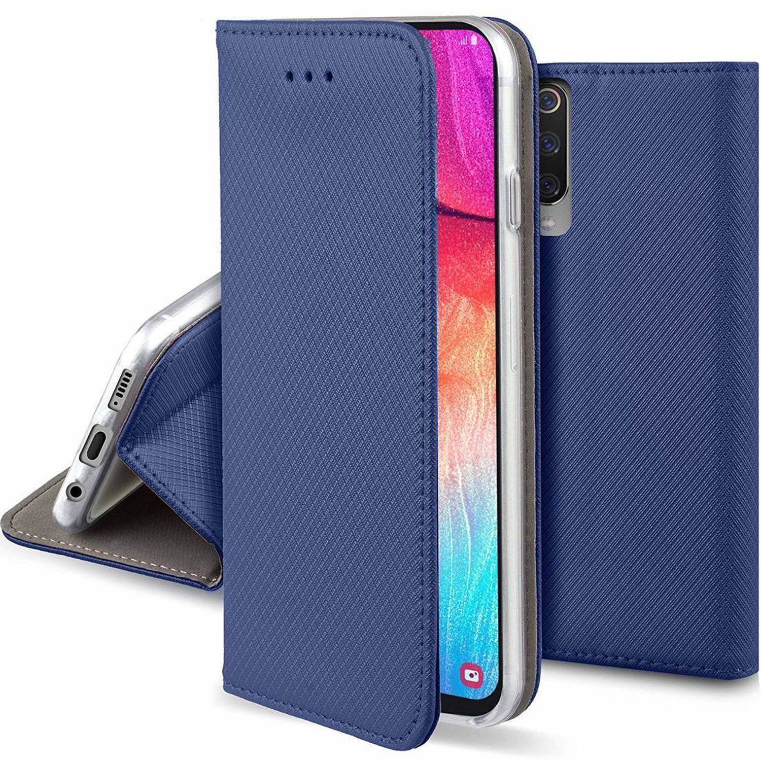 Buch Tasche "Smart" für GOOGLE PIXEL 7 Handy Hülle Etui Brieftasche Schutzhülle mit Standfunktion, Kartenfach Blau