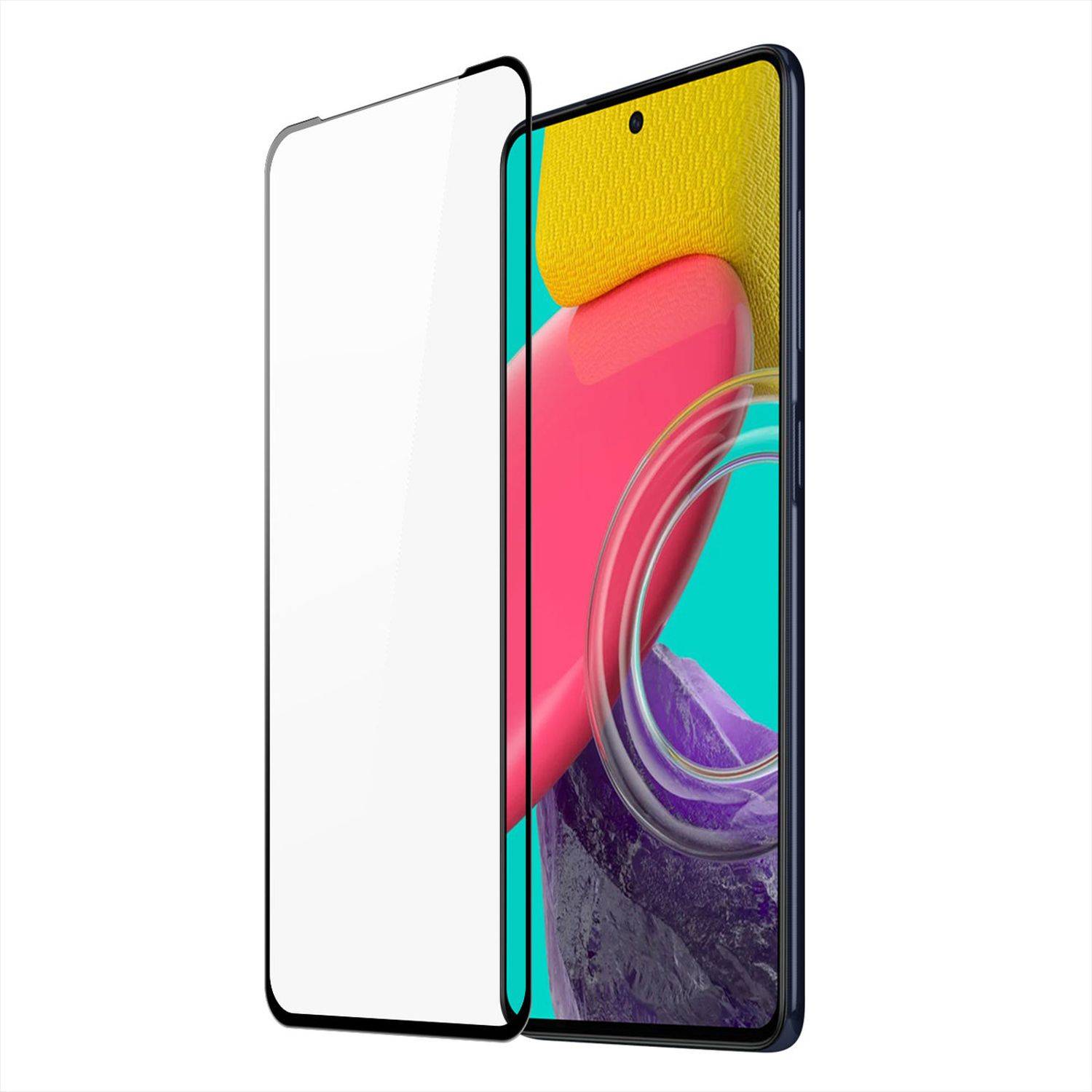 5D Schutz Glas kompatibel mit Samsung Galaxy Xcover 6 Pro Curved Folie Vollständig Klebend und Abdeckung
